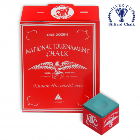 Бильярдный мел National Tournament, 1 шт (зеленый)