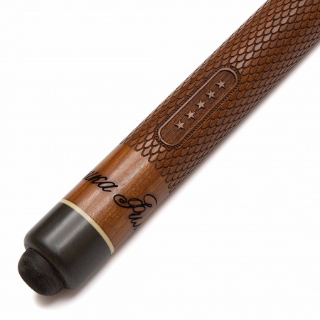 Бильярдный кий для русского бильярда Summer (граб, черный граб), цельный