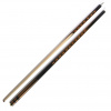 Кий для русского бильярда двухсоставной, запил-классика (черный граб, бокоте, граб)