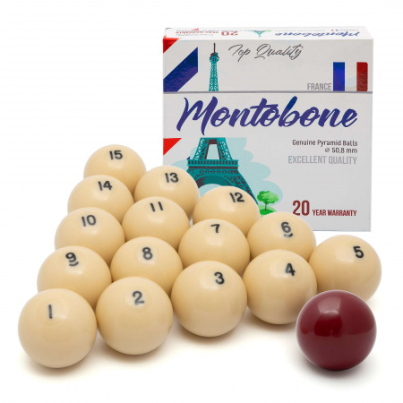 Бильярдные шары для русского бильярда Montobone 50,8 мм