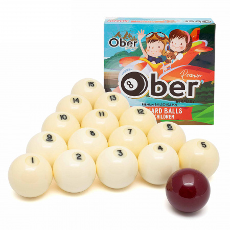 Детские бильярдные шары для русского бильярда Ober 60,3 мм