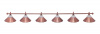 Светильник Элисон (красная бронза) 6 плафонов